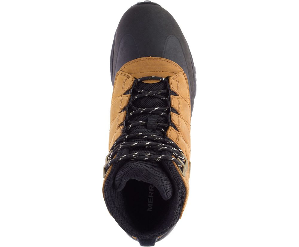 Botas Homem - Merrell Coldpack Ice+ 6\" Polar Waterproof - Marrom/Pretas - LRW065824